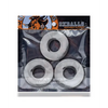 Oxballs Fat Willy 3 Pack Jumbo Cock Rings - Clear - Gay & Lesbian Products