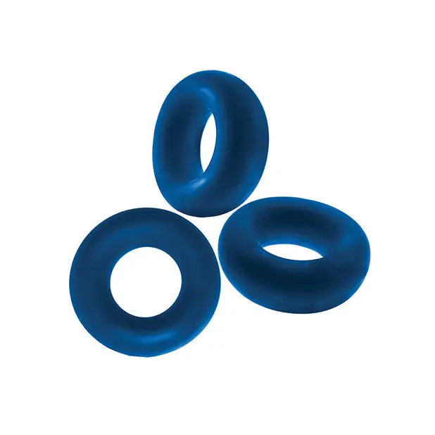 Oxballs Fat Willy 3 Pack Jumbo Cock Rings - Space Blue - Gay & Lesbian Products