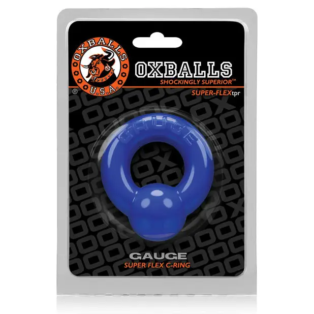 Oxballs Gauge Cockring - Police Blue - Gay & Lesbian Products