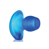 Oxballs Glowhole 1 Hollow Buttplug w/LED Insert Small - Blue Morph - Gay & Lesbian Products