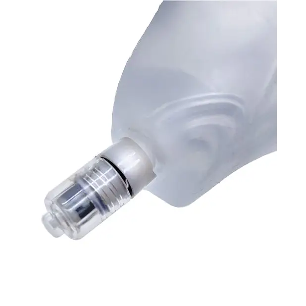 Oxballs Glowhole 1 Hollow Buttplug w/LED Insert Small - Clear - Gay & Lesbian Products