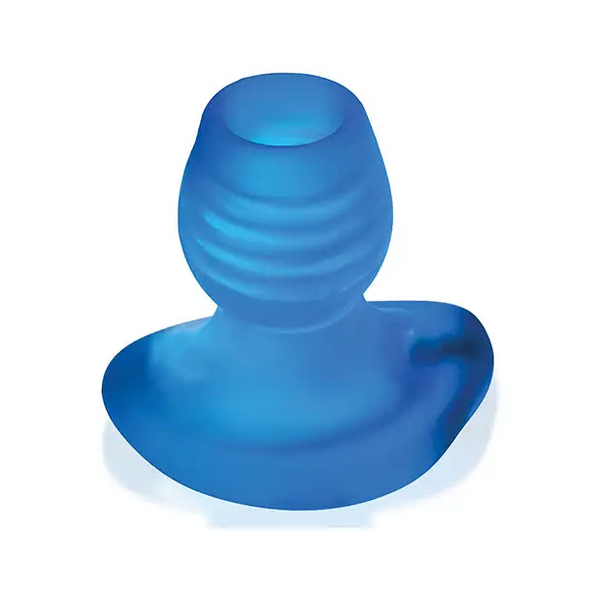 Oxballs Glowhole 2 Hollow Buttplug w/LED Insert Large - Blue Morph - Gay & Lesbian Products