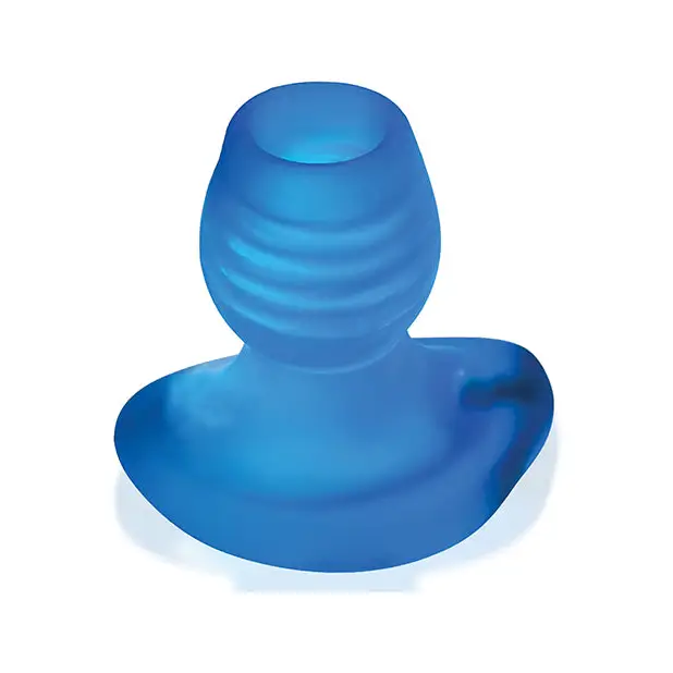 Oxballs Glowhole 2 Hollow Buttplug w/LED Insert Large - Blue Morph - Gay & Lesbian Products