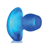 Oxballs Glowhole 2 Hollow Buttplug w/LED Insert Large - Blue Morph - Gay & Lesbian Products