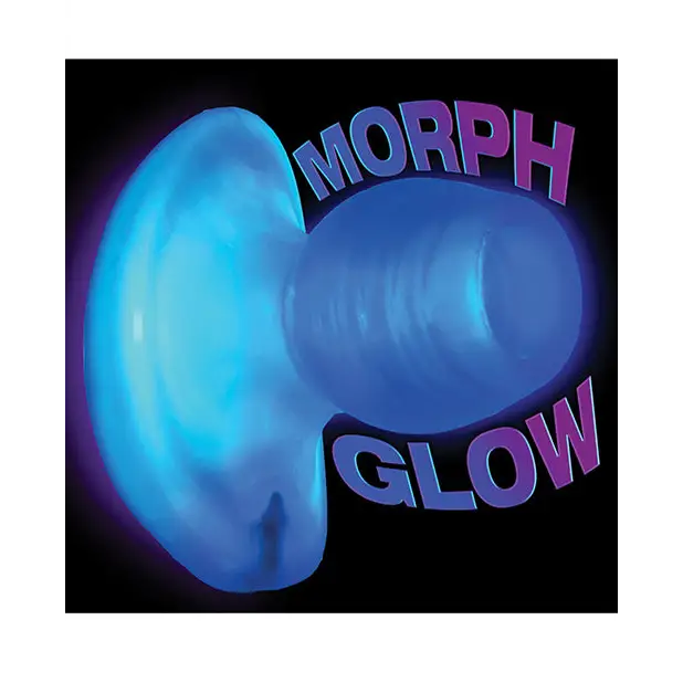Oxballs Glowhole 2 Hollow Buttplug w/LED Insert Large - Blue Morph - Gay & Lesbian Products