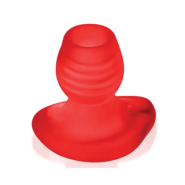 Oxballs Glowhole 2 Hollow Buttplug w/LED Insert Large - Red Morph - Gay & Lesbian Products