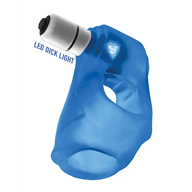 Oxballs Glowsling Cock Sling - LED Blue Ice - Gay & Lesbian Products