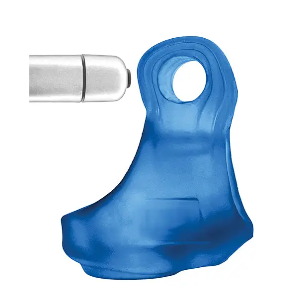 Oxballs Glowsling Cock Sling - LED Blue Ice - Gay & Lesbian Products