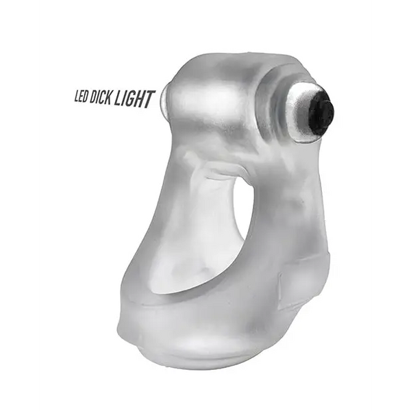 Oxballs Glowsling Cock Sling - LED Clear Ice - Gay & Lesbian Products