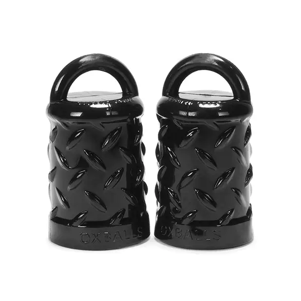 Oxballs Gripper Nipple Suckers - Black - Gay & Lesbian Products