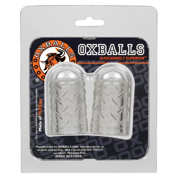 Oxballs Gripper Nipple Suckers - Clear - Gay & Lesbian Products
