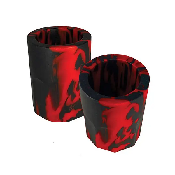 Oxballs Hognips 2 Nipple Suckers - Red/Black - Gay & Lesbian Products