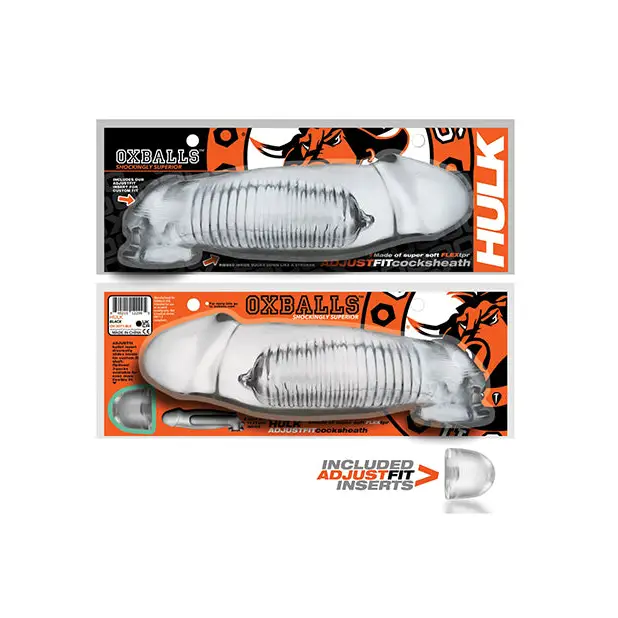 Oxballs Hulk Cocksheath - Clear - Gay & Lesbian Products