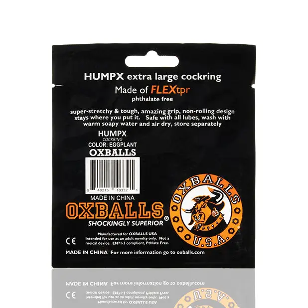 Oxballs HUMPX Cockring - Eggplant - Gay & Lesbian Products