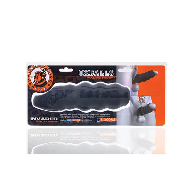 Oxballs Invader Cocksheath - Black - Gay & Lesbian Products