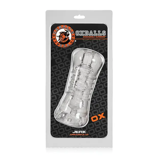 Oxballs Jerk Masturbator - Clear - Gay & Lesbian Products