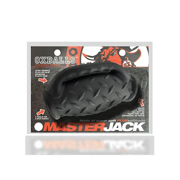 Oxballs MasterJack Double Penetration Stroker - Jo Black Ice - Gay & Lesbian Products