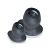 Oxballs Morphhole 1 Gaper Plug Small - Black Ice - Gay & Lesbian Products