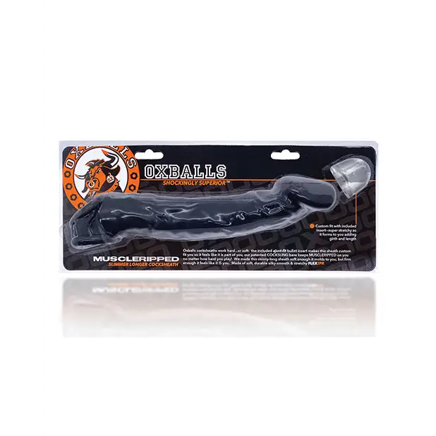 Oxballs Muscle Ripped Cocksheath - Black - Gay & Lesbian Products