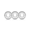 Oxballs Ringer Donut 1 - Clear Pack of 3 - Gay & Lesbian Products