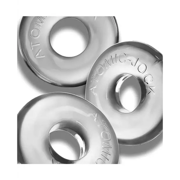 Oxballs Ringer Max 3 Pack Cockrings - Clear - Gay & Lesbian Products