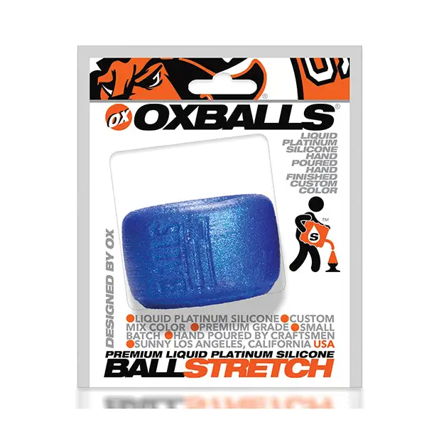 Oxballs Silicone Ball T Ball Stretcher - Blueballs - Gay & Lesbian Products
