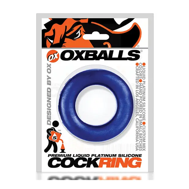 Oxballs Silicone Cock T Cock Ring - Blueballs - Gay & Lesbian Products