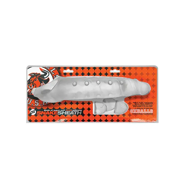Oxballs Snake Deep-Reacher Cocksheath - Clear Ice - Gay & Lesbian Products