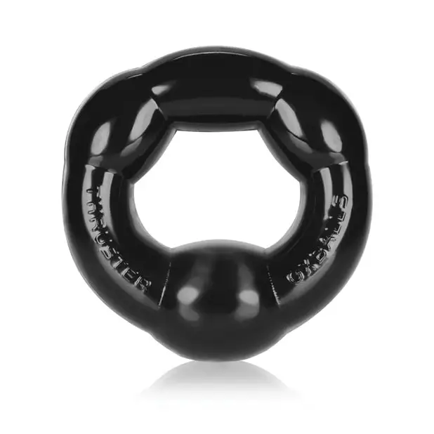 Oxballs Thruster Cockring - Black - Gay & Lesbian Products