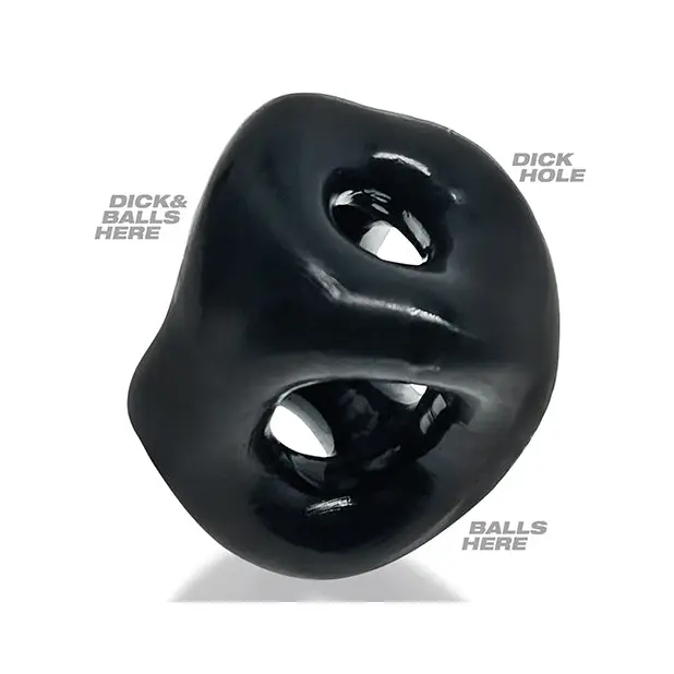 Oxballs Tri Sport XL 3 Ring Sling - Black - Gay & Lesbian Products