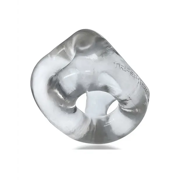 Oxballs Tri Sport XL 3 Ring Sling - Clear - Gay & Lesbian Products