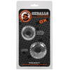 Oxballs TruckT Cock & Ball Ring - Clear Pack of 2 - Gay & Lesbian Products