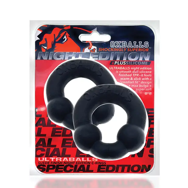 Oxballs Ultraballs Cockring Special Edition - Night Pack of 2 - Gay & Lesbian Products