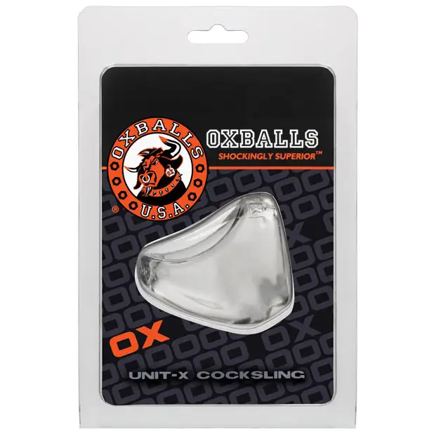 Oxballs Unit X Cock Sling - Clear - Gay & Lesbian Products