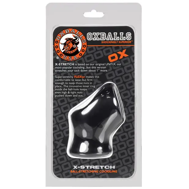 Oxballs Unit X Stretch Cocksling - Black - Gay & Lesbian Products