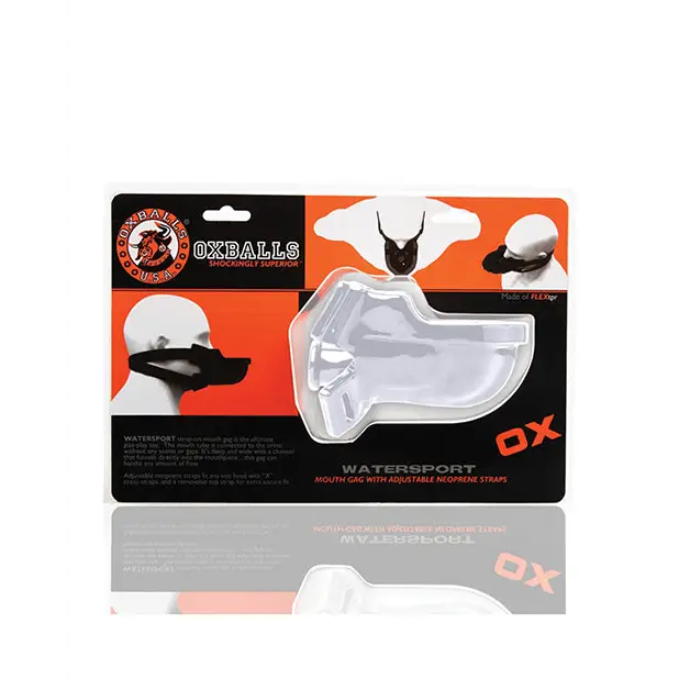 Oxballs Watersport Strap on Gag - White - Gay & Lesbian Products