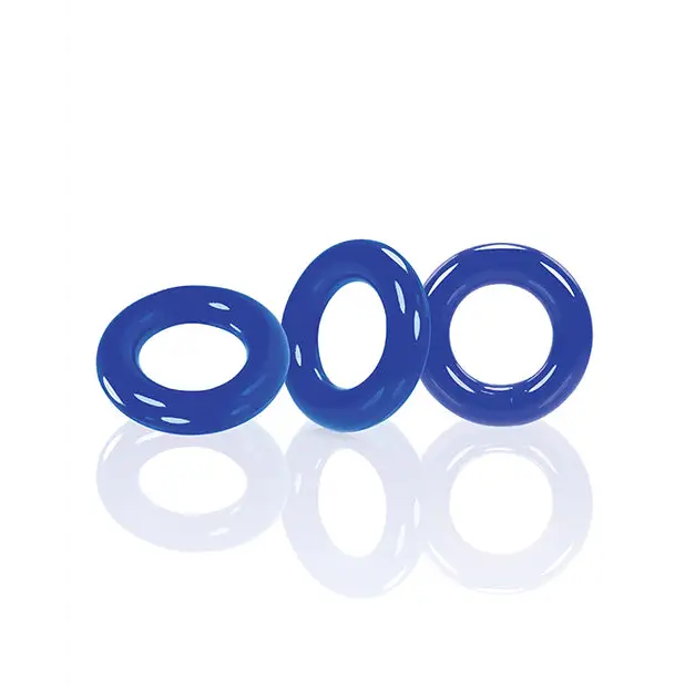 Oxballs Willy Rings - Blue Pack of 3 - Gay & Lesbian Products