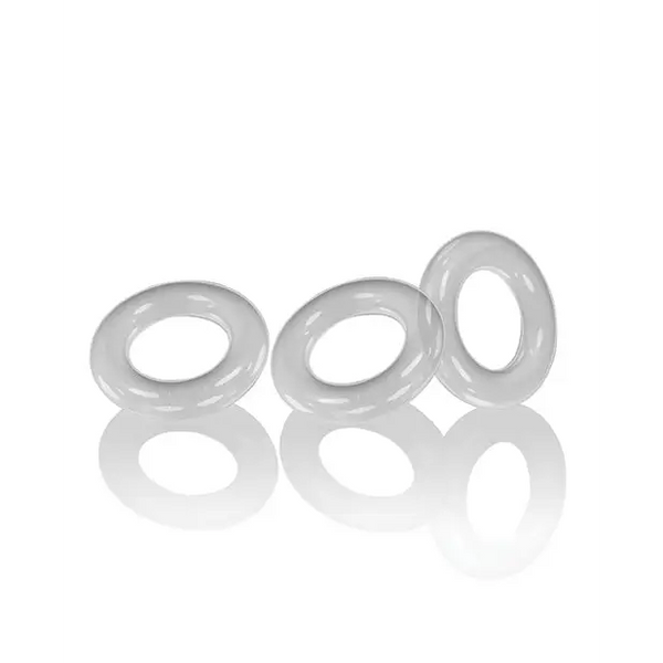 Oxballs Willy Rings - Clear Pack of 3 - Gay & Lesbian Products