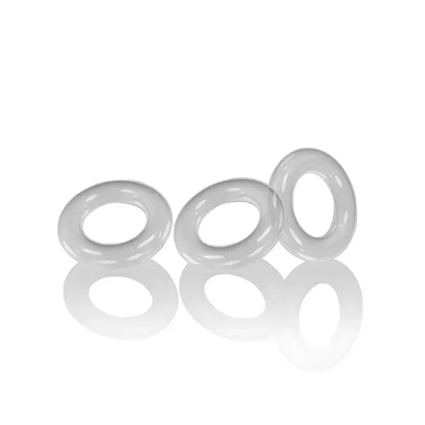 Oxballs Willy Rings - Clear Pack of 3 - Gay & Lesbian Products