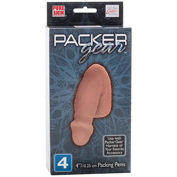 Packer Gear 4’’ Packing Penis - Brown - Transgender Products