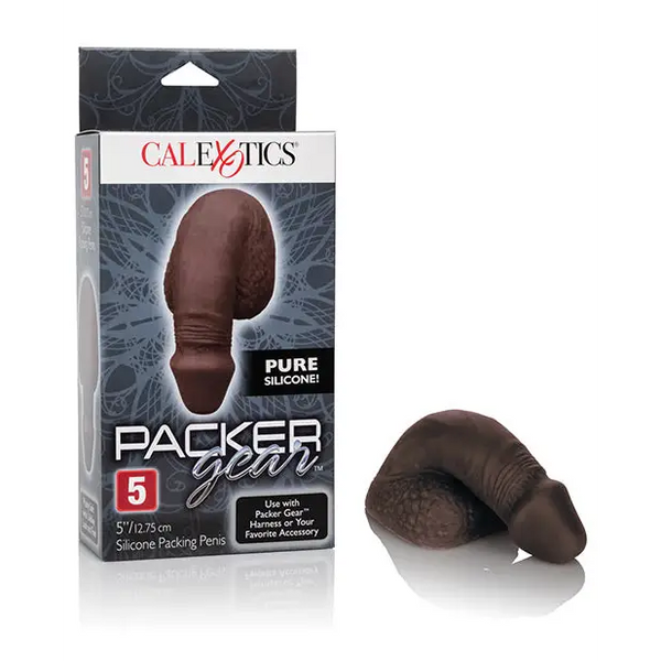 Packer Gear 5’’ Silicone Packing Penis - Black - Transgender Products