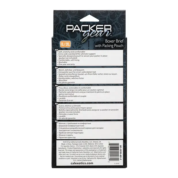 Packer Gear Boxer Brief with Packing Pouch - XL/2XL - Transgender Products