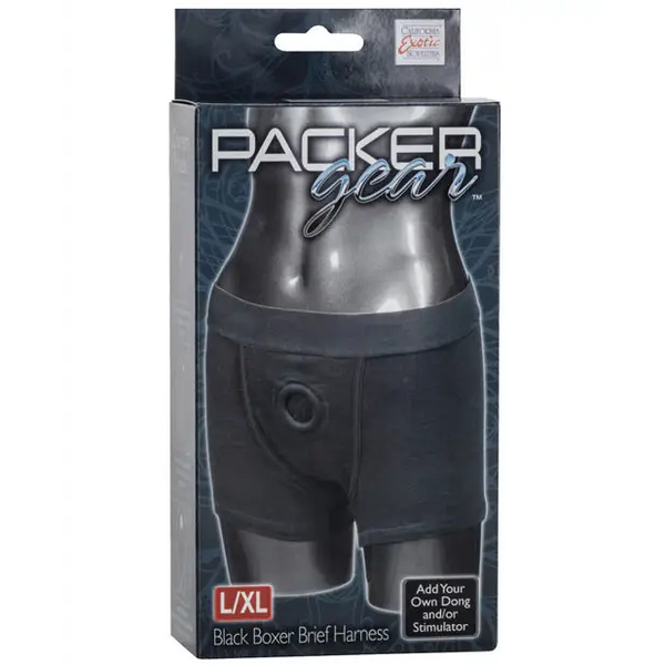 Packer Gear Boxer Harness L/XL - Black - Transgender Products