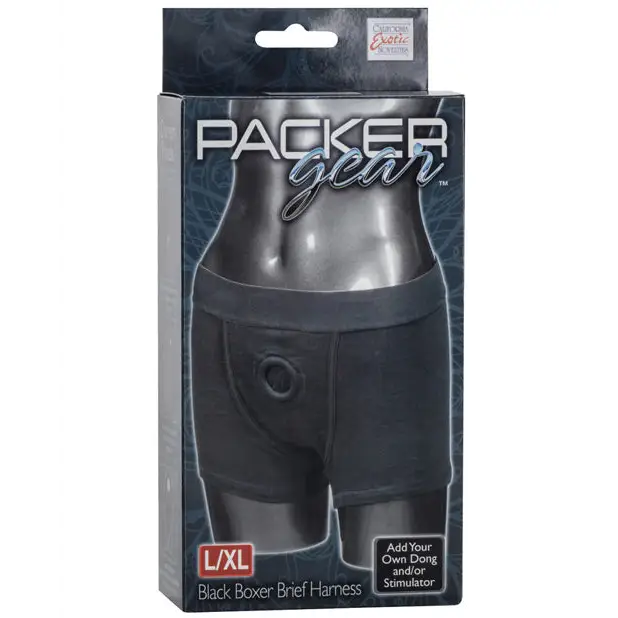 Packer Gear Boxer Harness L/XL - Black - Transgender Products