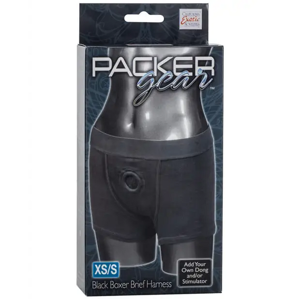 Packer Gear Boxer Harness XS/S - Black - Transgender Products
