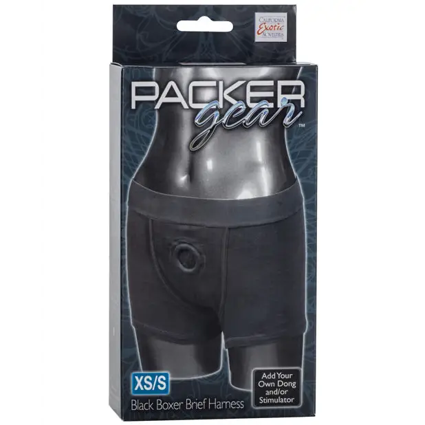 Packer Gear Boxer Harness XS/S - Black - Transgender Products