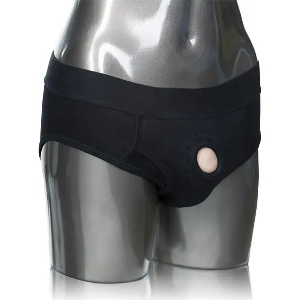 Packer Gear Brief Harness 2XL/3XL - Black - Transgender Products