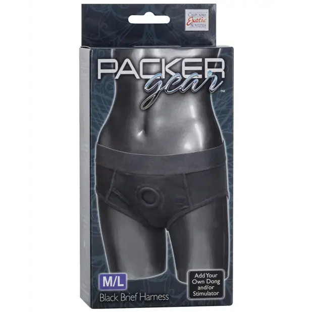 Packer Gear Brief Harness M/L - Black - Transgender Products