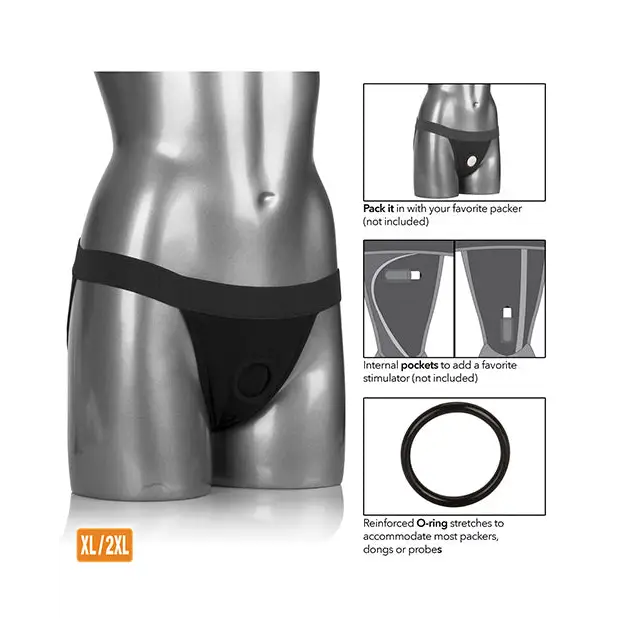 Packer Gear Jock Strap XL/2XL - Black - Transgender Products