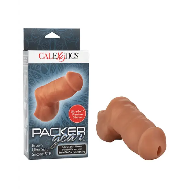 Packer Gear Ultra Soft Silicone STP - Brown - Transgender Products